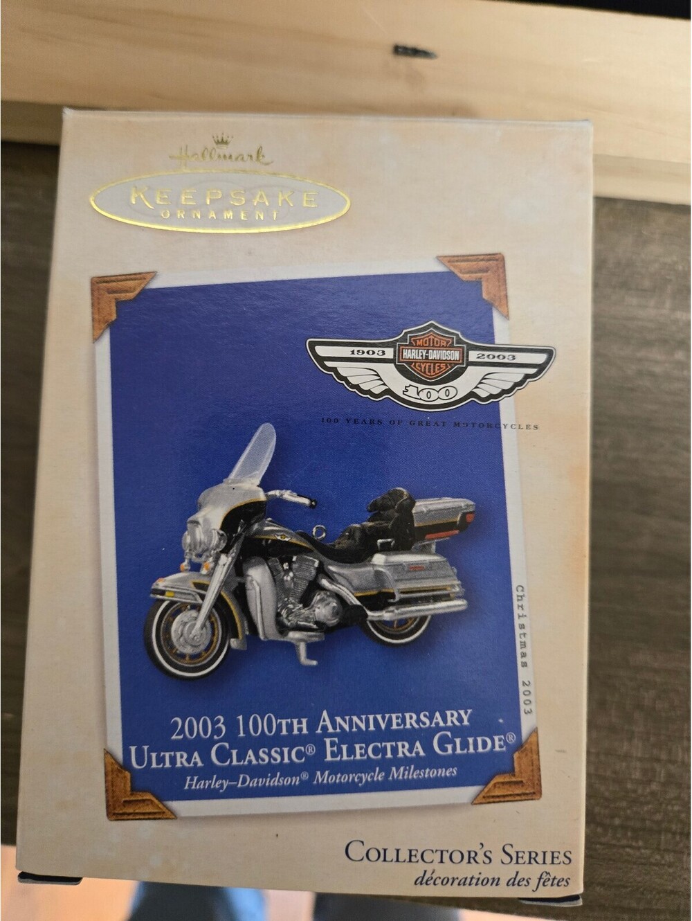2003 Hallmark Keepsake 100th Anniversary Ultra Classic Electra Glide Ornament